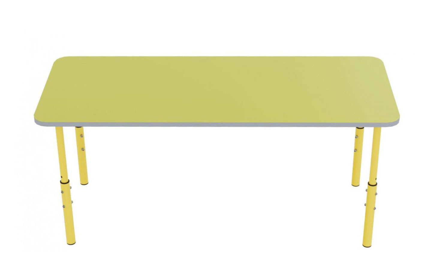 Стіл дитячий прямокутний, 1200х500х460-580 мм, регулюється на ростові групи № 1-3 (ЛЕОНТЕК) (17238)